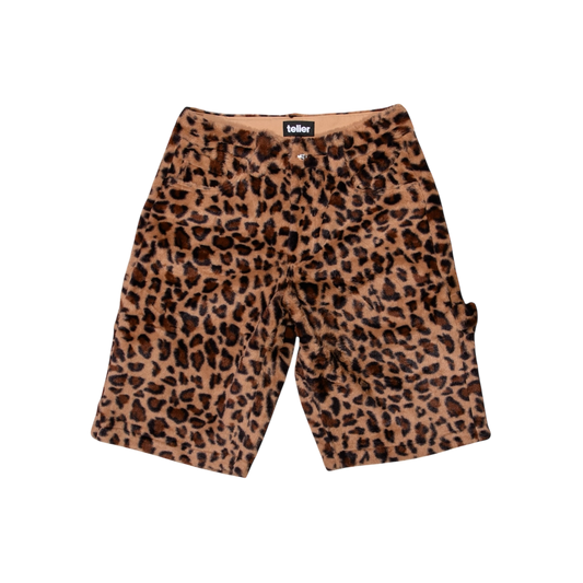 Leopard Plush Carpenter Short