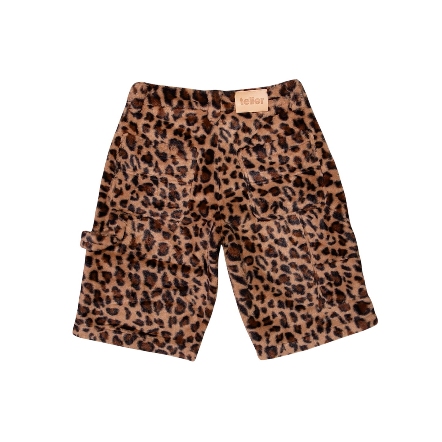 Leopard Plush Carpenter Short